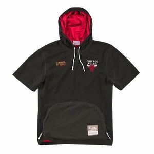 NWT Men Mitchell&Ness Hood Mesh Tee Chicago Bulls